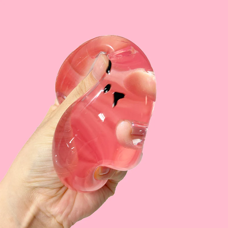 100g Crystal Pink Boring Magic Ball Taba Squishy - Image 2