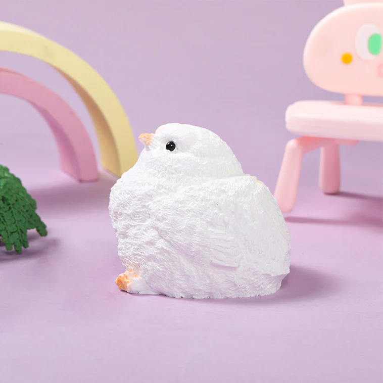 130g White Chicken Taba Squishy - Image 4