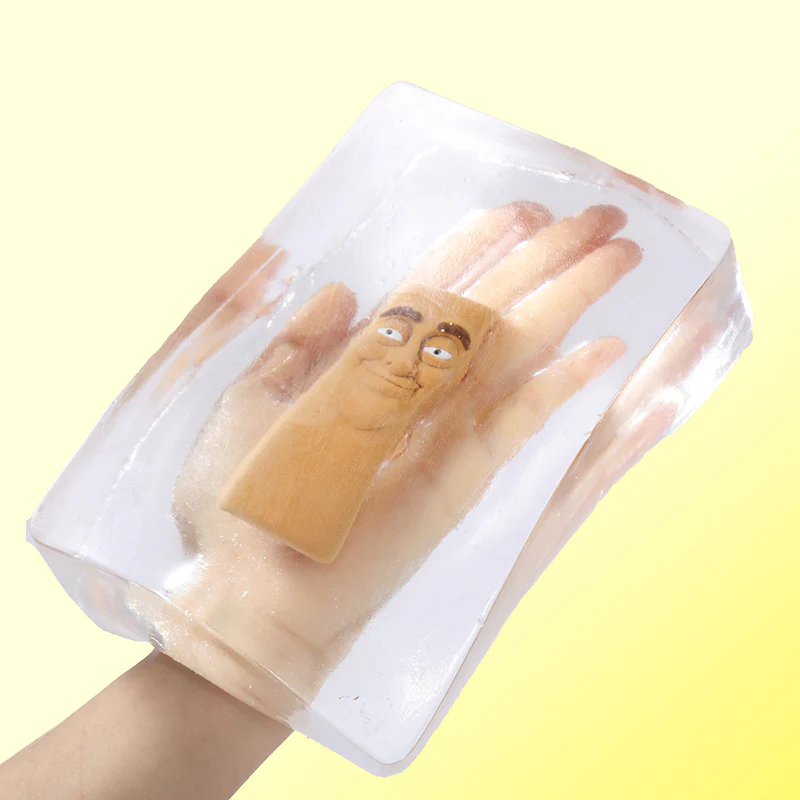 1300g Crystal Cube with Tong Tong Sahur Taba Squishy - Image 3
