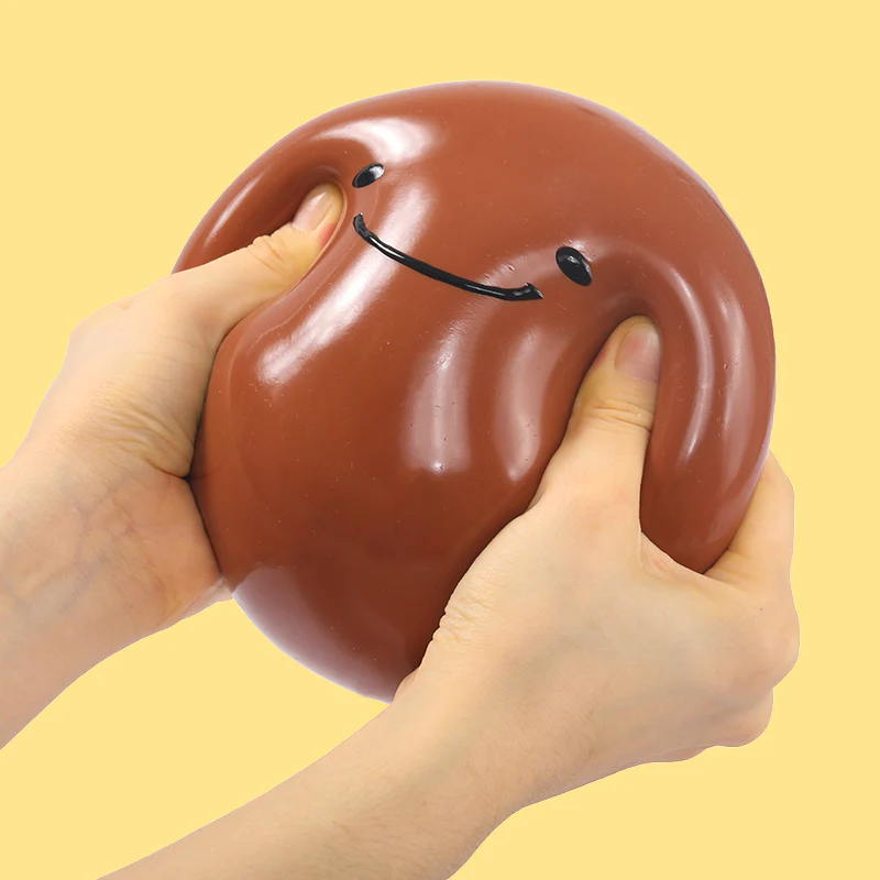 1600g Chocolate Smile Ball Taba Squishy - Image 2