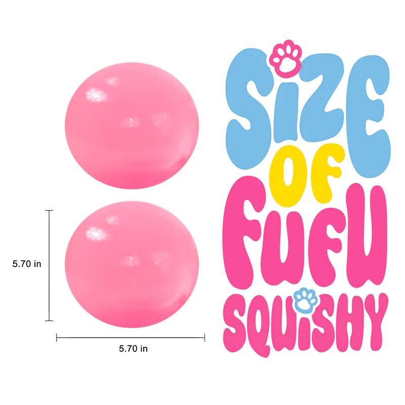 1600g Crystal Pink Ball Taba Squishy - Image 5