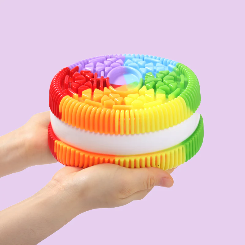 1600g Giant Rainbow Cookie Taba Squishy - Image 3