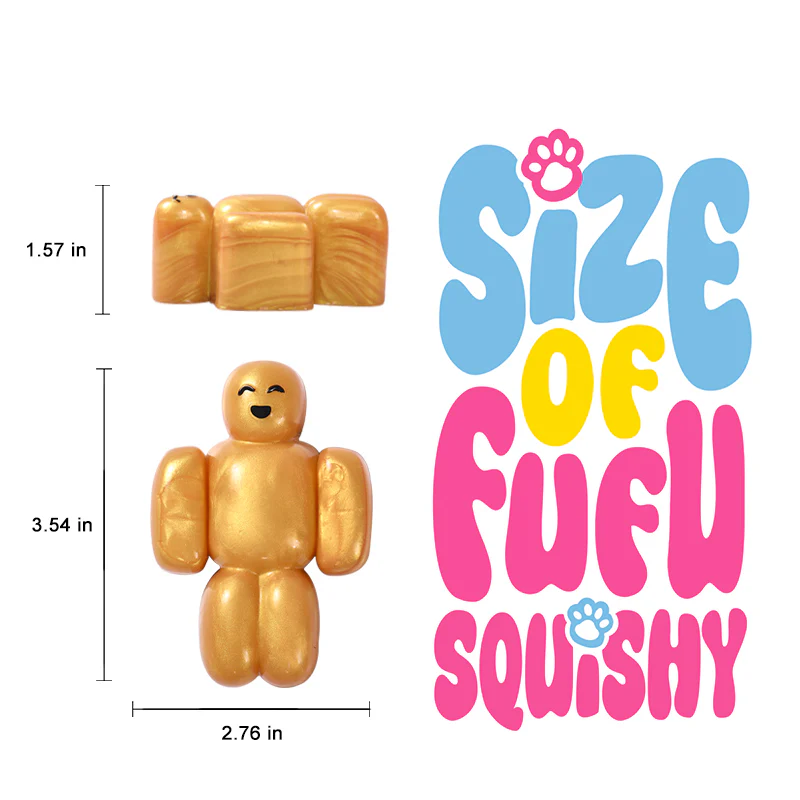 200g Gold Roblox Noob Taba Squishy - Image 5