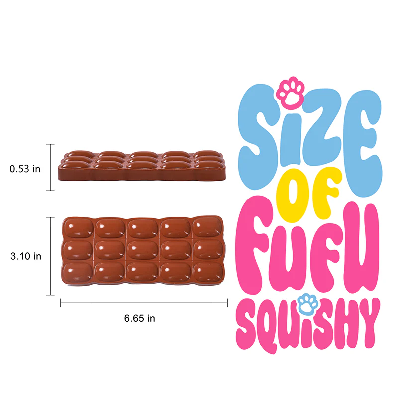 200g Round Chocolate Taba Squishy - Image 5