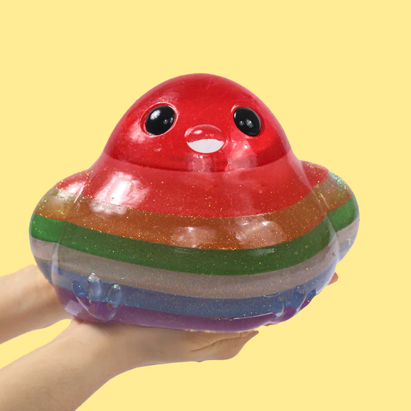 2100g Giant Crystal Rainbow Chicken Taba Squishy - Image 3