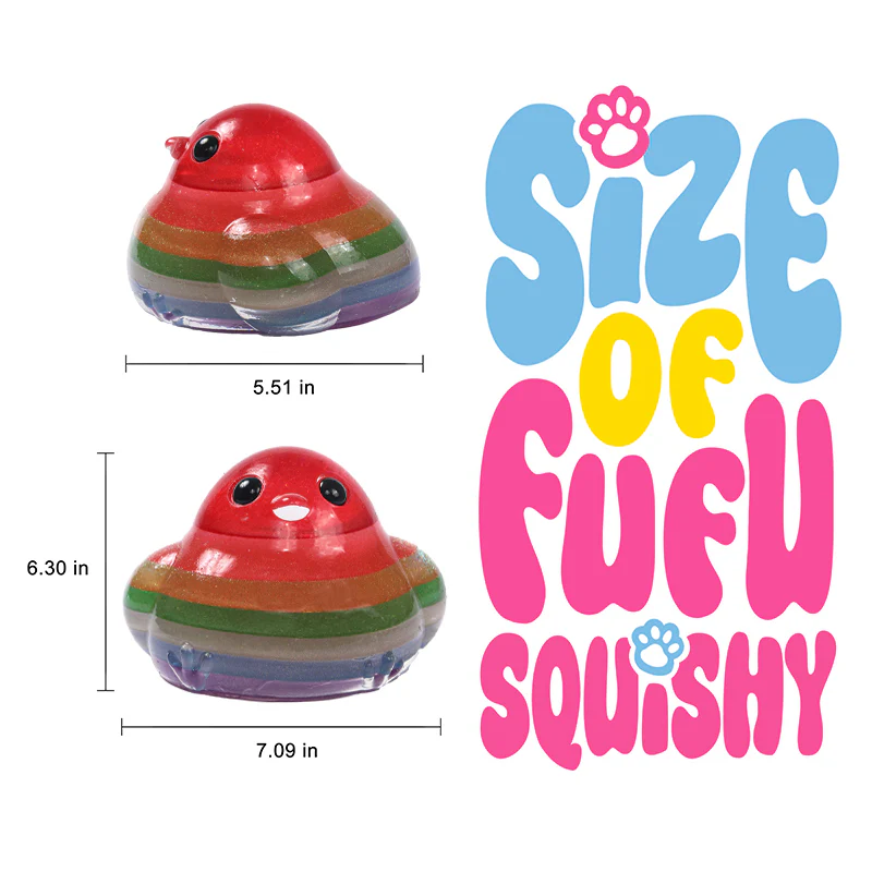 2100g Giant Crystal Rainbow Chicken Taba Squishy - Image 5
