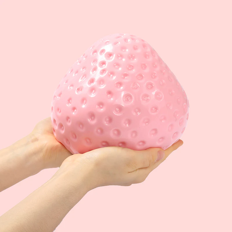 2100g Giant Pink Strawberry Taba Squishy - Image 3