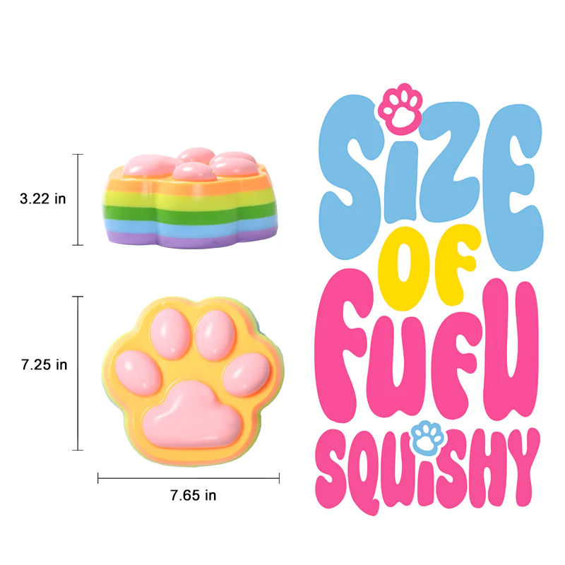 2100g Watermelon Gradient Paw Taba Squishy - Image 5