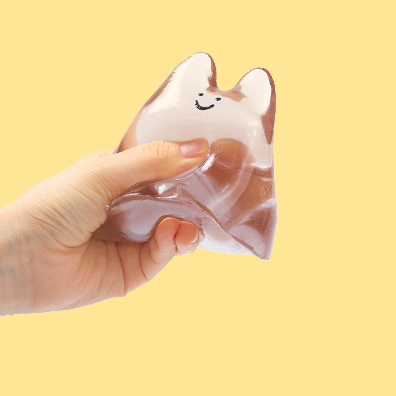 250g Crystal Chocolate Smile Face Bunny Taba Squishy - Image 2
