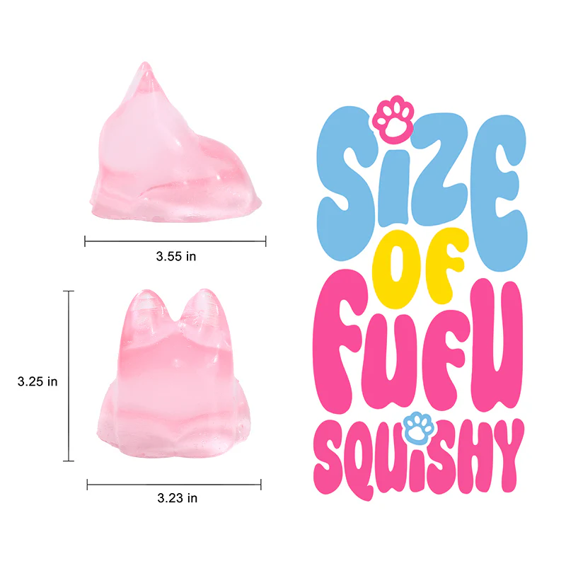 250g Crystal Pink Faceless Bunny Taba Squishy - Image 5