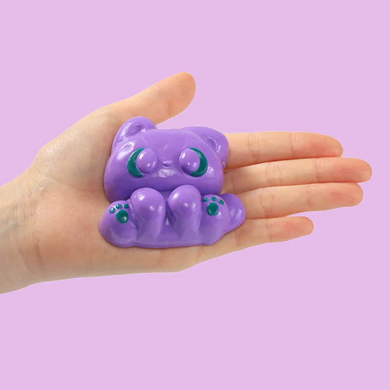 77g Purple Elf Kitty Taba Squishy - Image 3