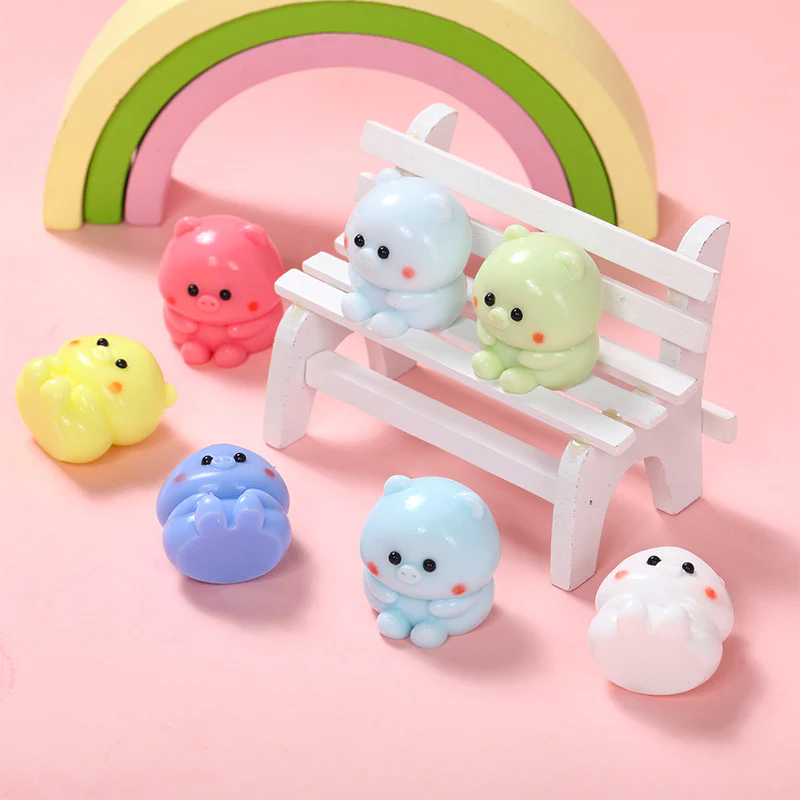 7PC Mini Pig Taba Squishy - Image 4