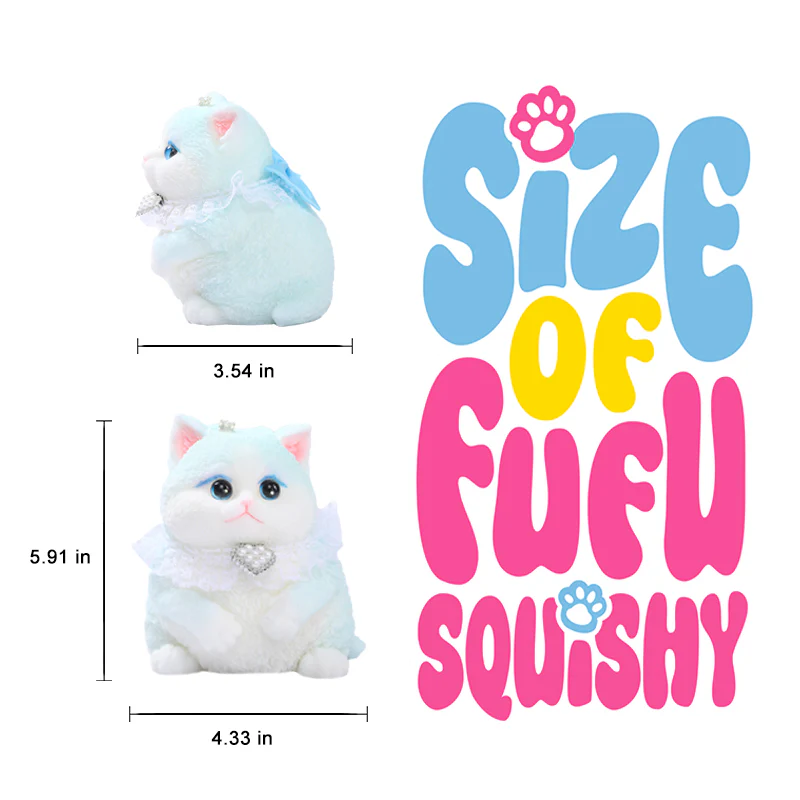800g Giant Blue Cat Taba Squishy - Image 5