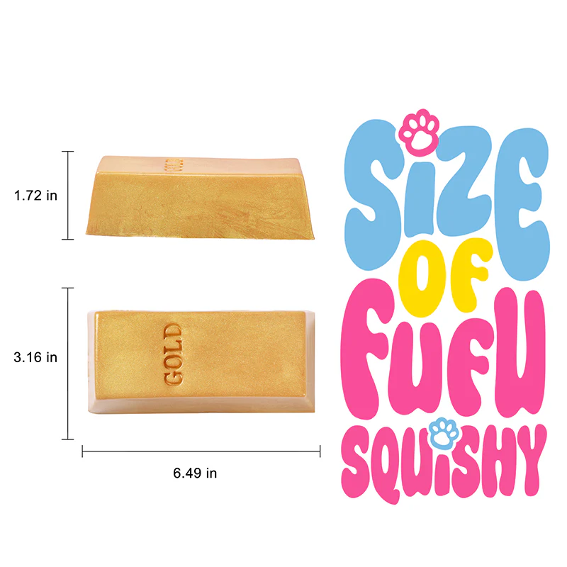800g Gold Brick Squishy - Image 5