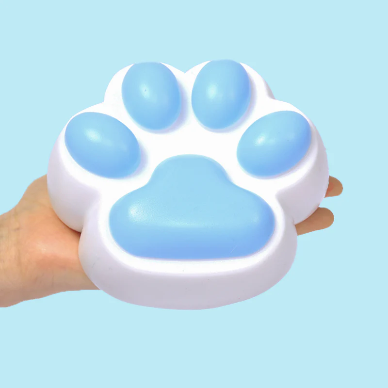 800g Super Large White Based Blue Paw Taba Squishy - Image 3