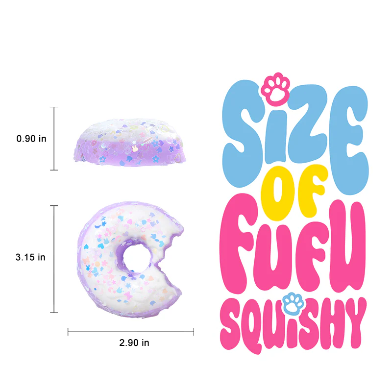 Adorable Purple Donut Squishy - Image 5