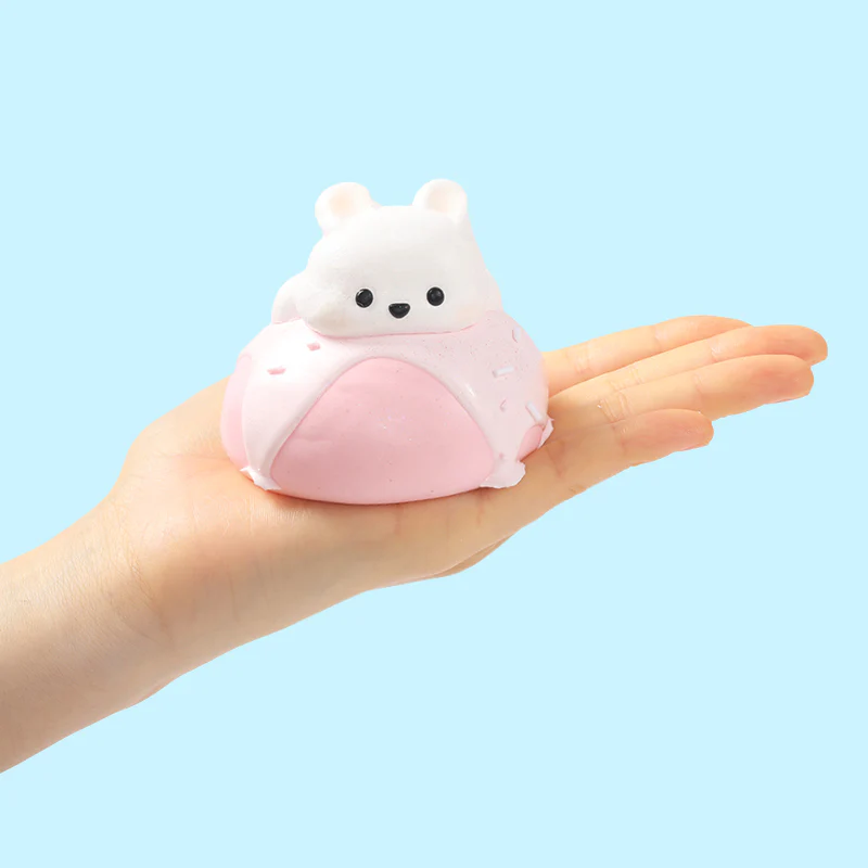 Pink Bunny Puff Taba Squishy - Image 3