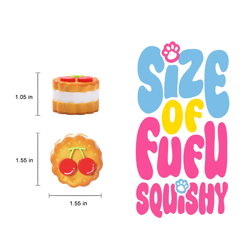 Circle Cherry Cookie Taba Squishy - Image 5
