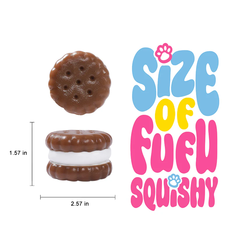 Chocolate Sandwich Cookie Taba Squishy - Image 5