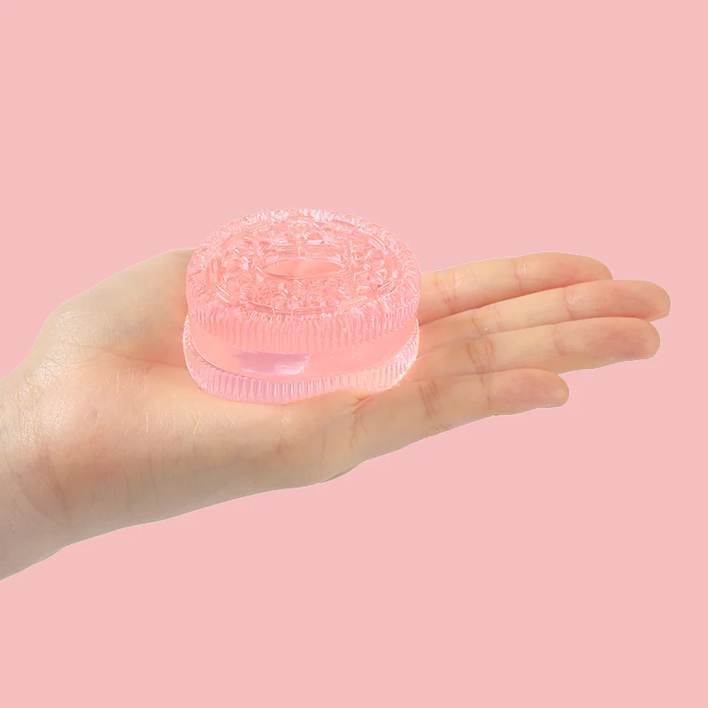 80g Crystal Pink Cookie Taba Squishy - Image 3