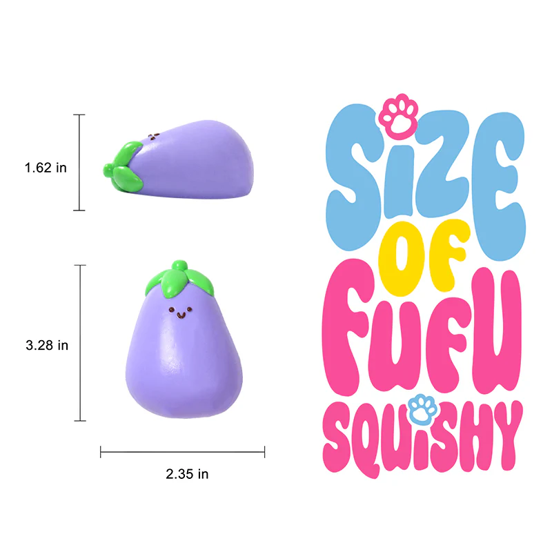 Eggplant Baby Taba Squishy - Image 5