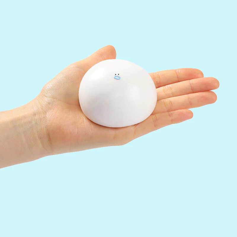 Emoji White Mochi Taba Squishy - Image 3