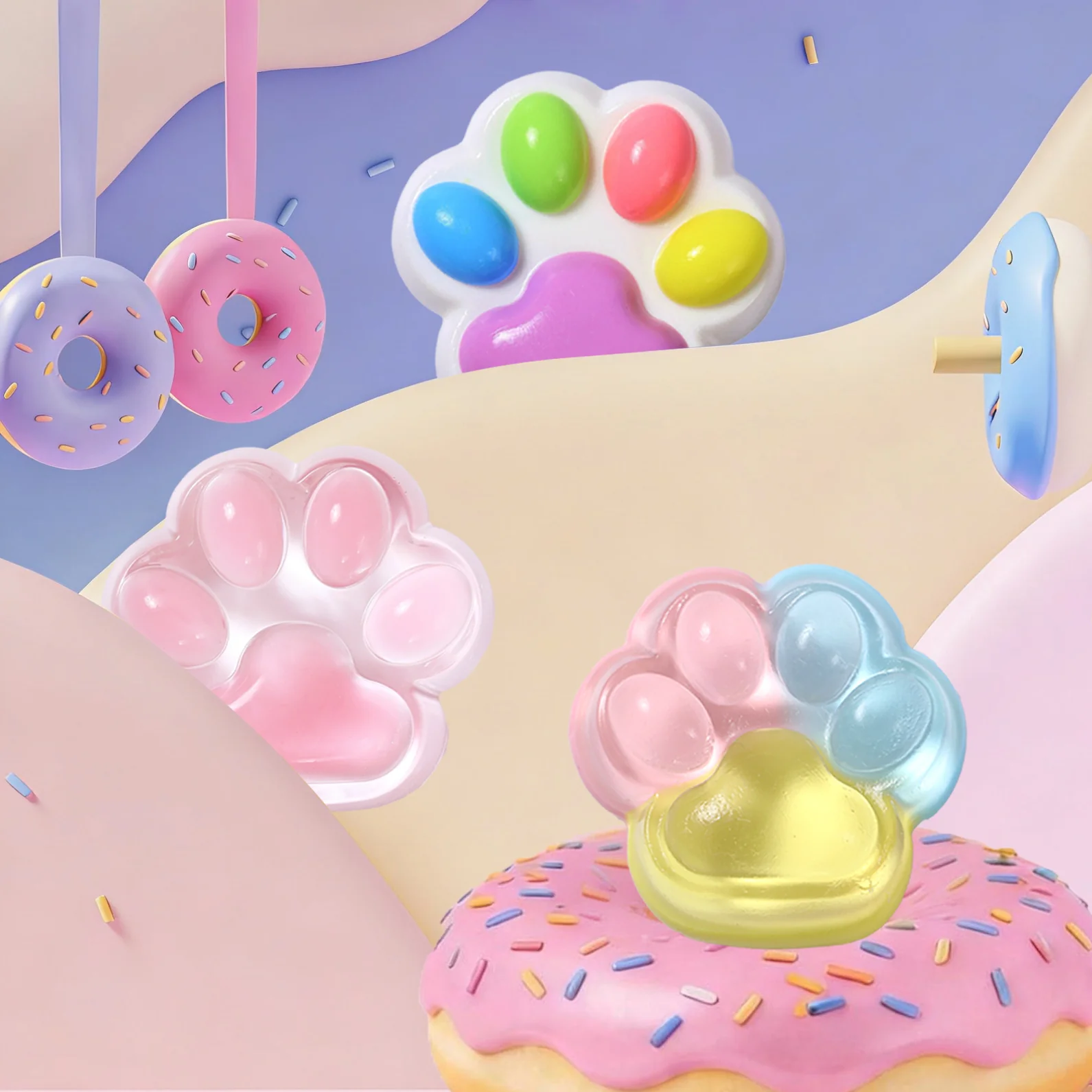 FUFUSQUISHY Cat Paw Squishy Blind Box - Image 8