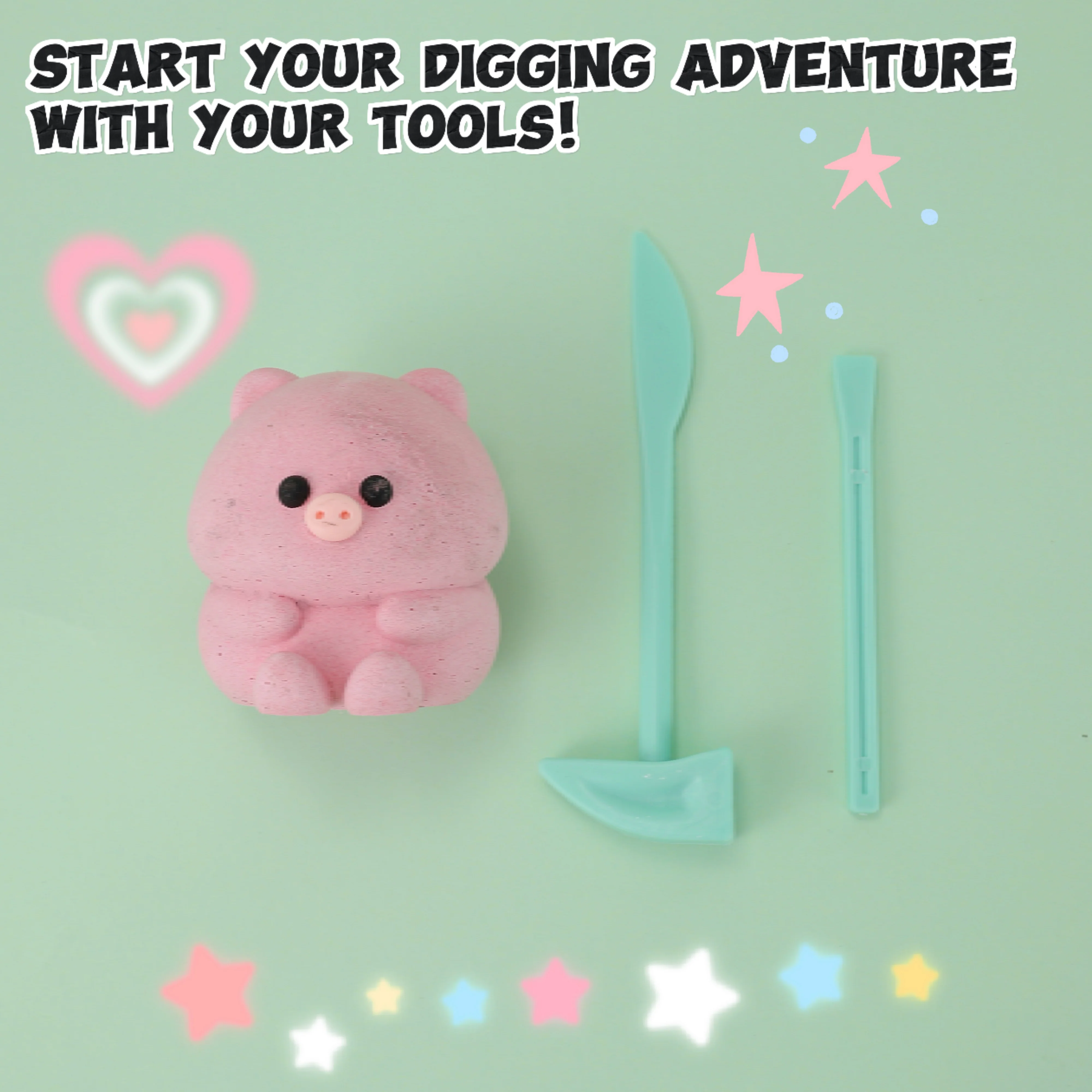 FUFUSQUISHY Little Pig Squishy Dig Kit - Image 5