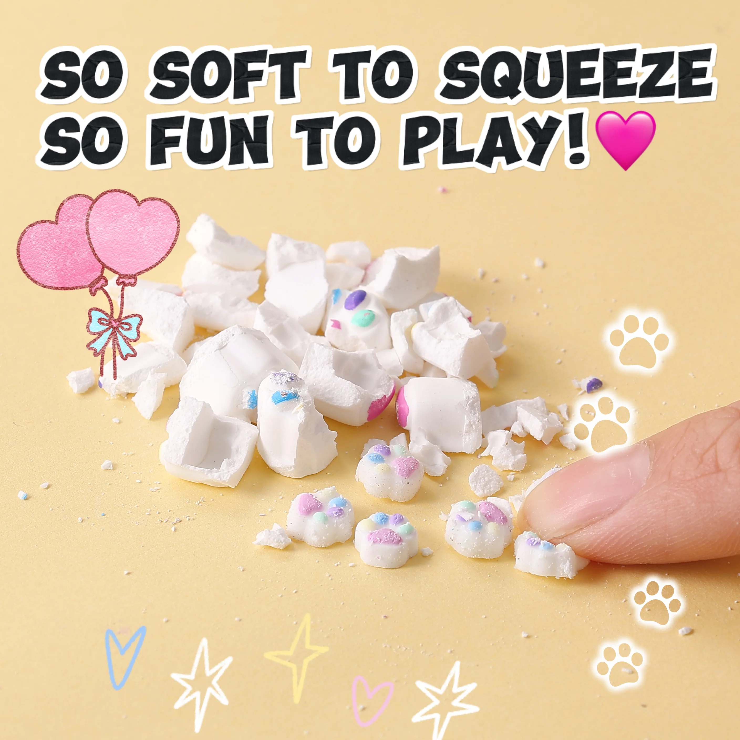 FUFUSQUISHY 7pc Mini Cat Paw Squishy Dig Kit - Image 6