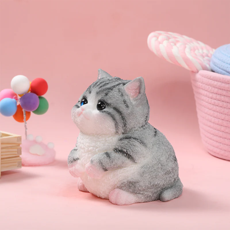 800g Giant Gray Cat Taba Squishy - Image 4