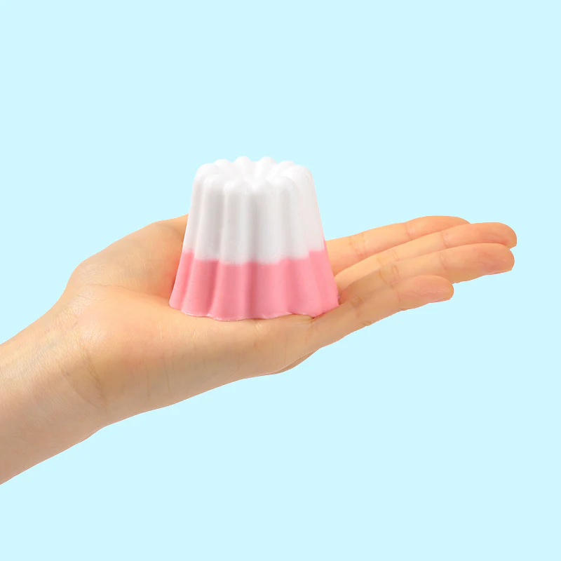 Pink and White Kneading Pudding Squishy - Image 3