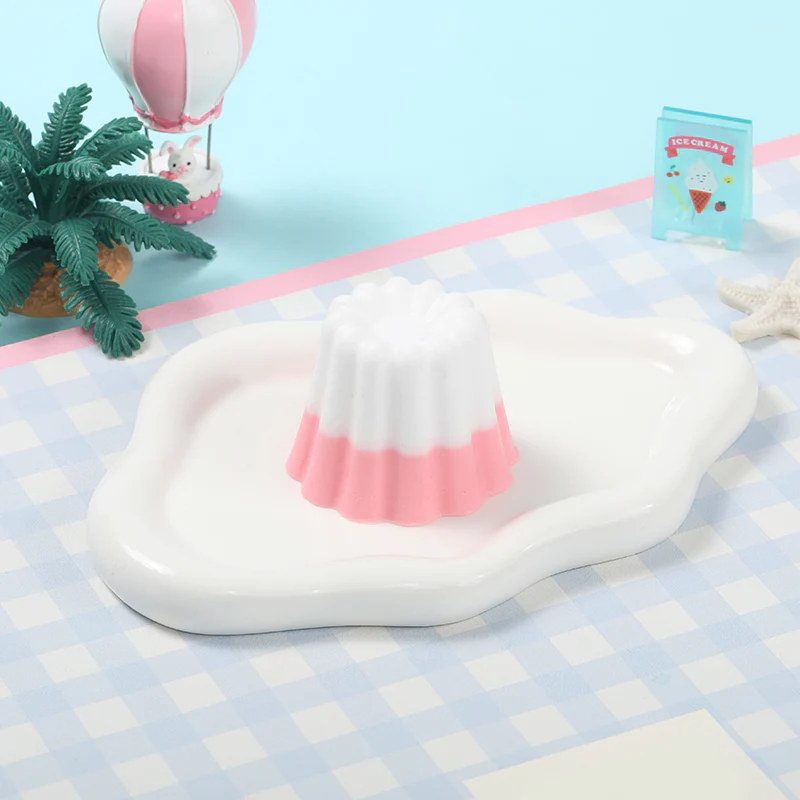 Pink and White Kneading Pudding Squishy - Image 4