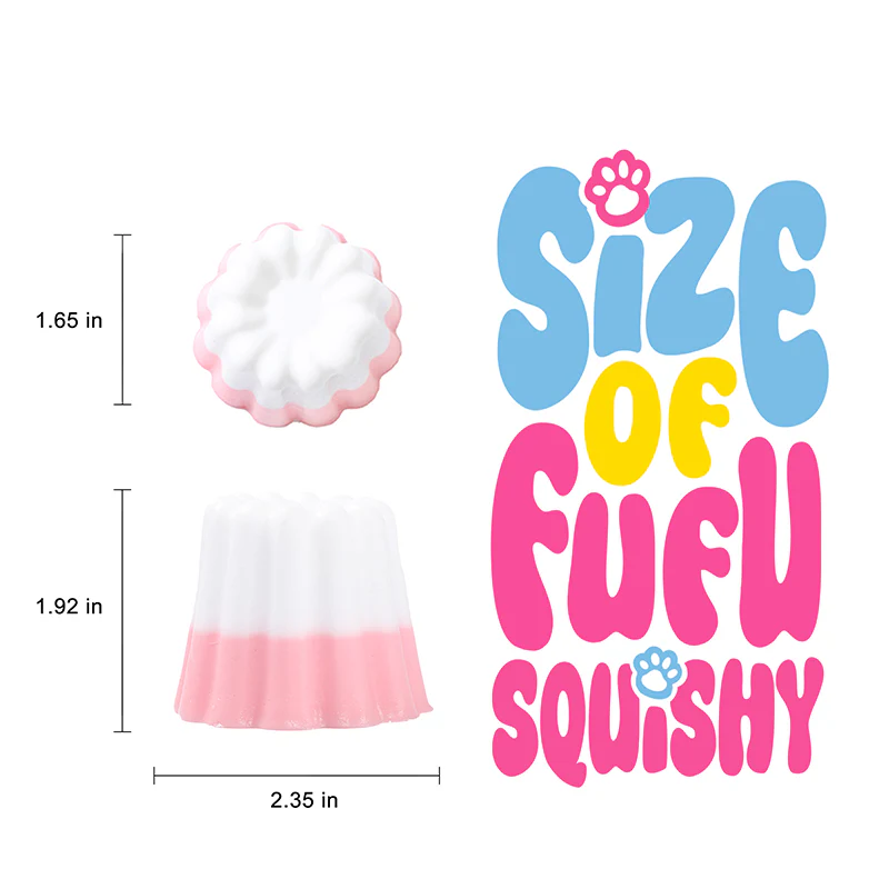 Pink and White Kneading Pudding Squishy - Image 5