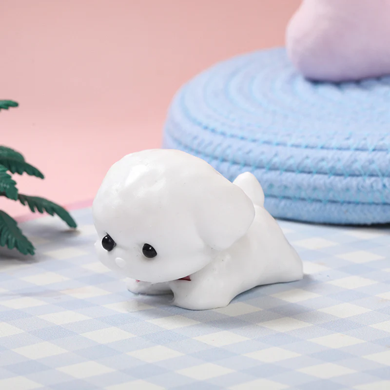 White Lovely Puppy Taba Squishy - Image 4