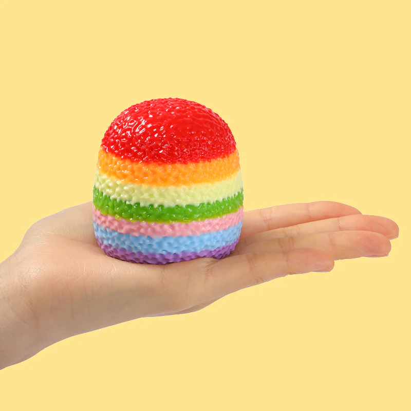 200g Rainbow Lychee Taba Squishy - Image 3