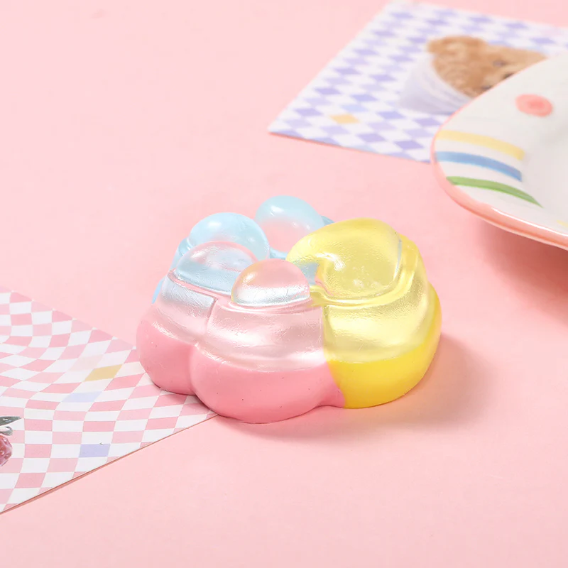 Rainbow Crystal Cat Paw Taba Squishy - Image 4