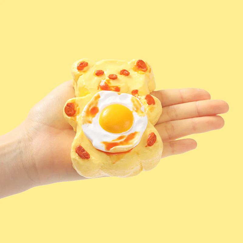 Egg Hugging Teddy Bear Taba Squishy - Image 3