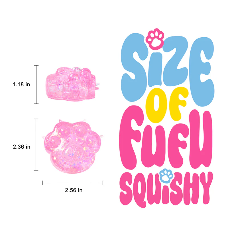 Pink Slow Rising Cat Paw Squishy - Image 5