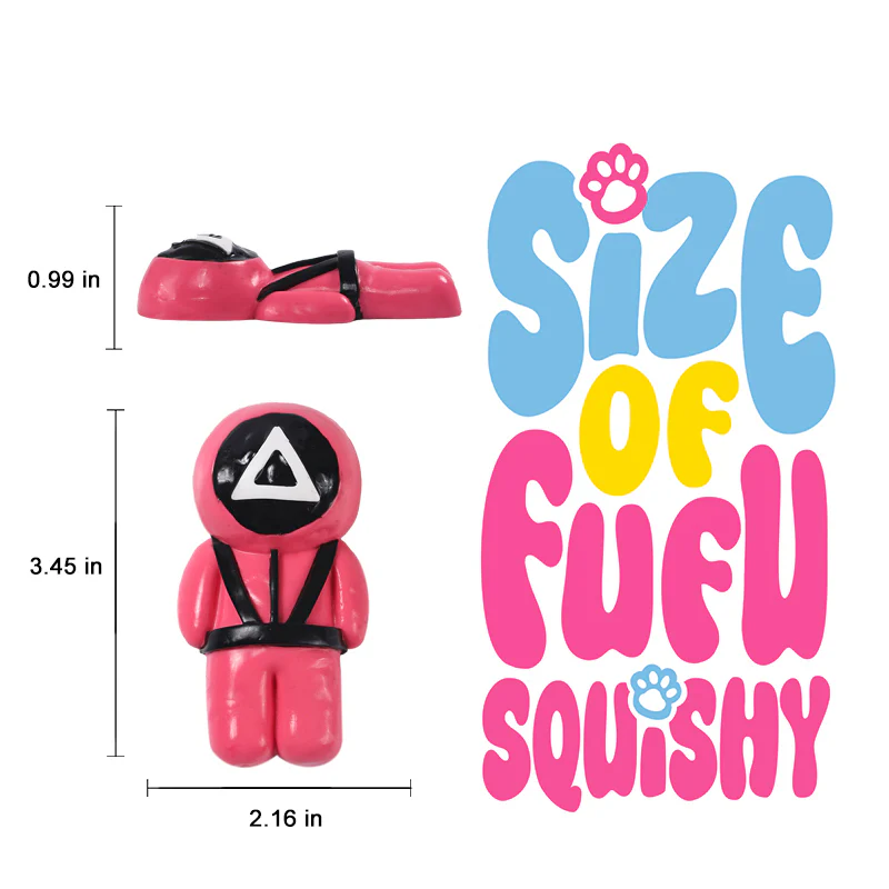 Pink Squid Game Guy Taba Squishy - Image 5