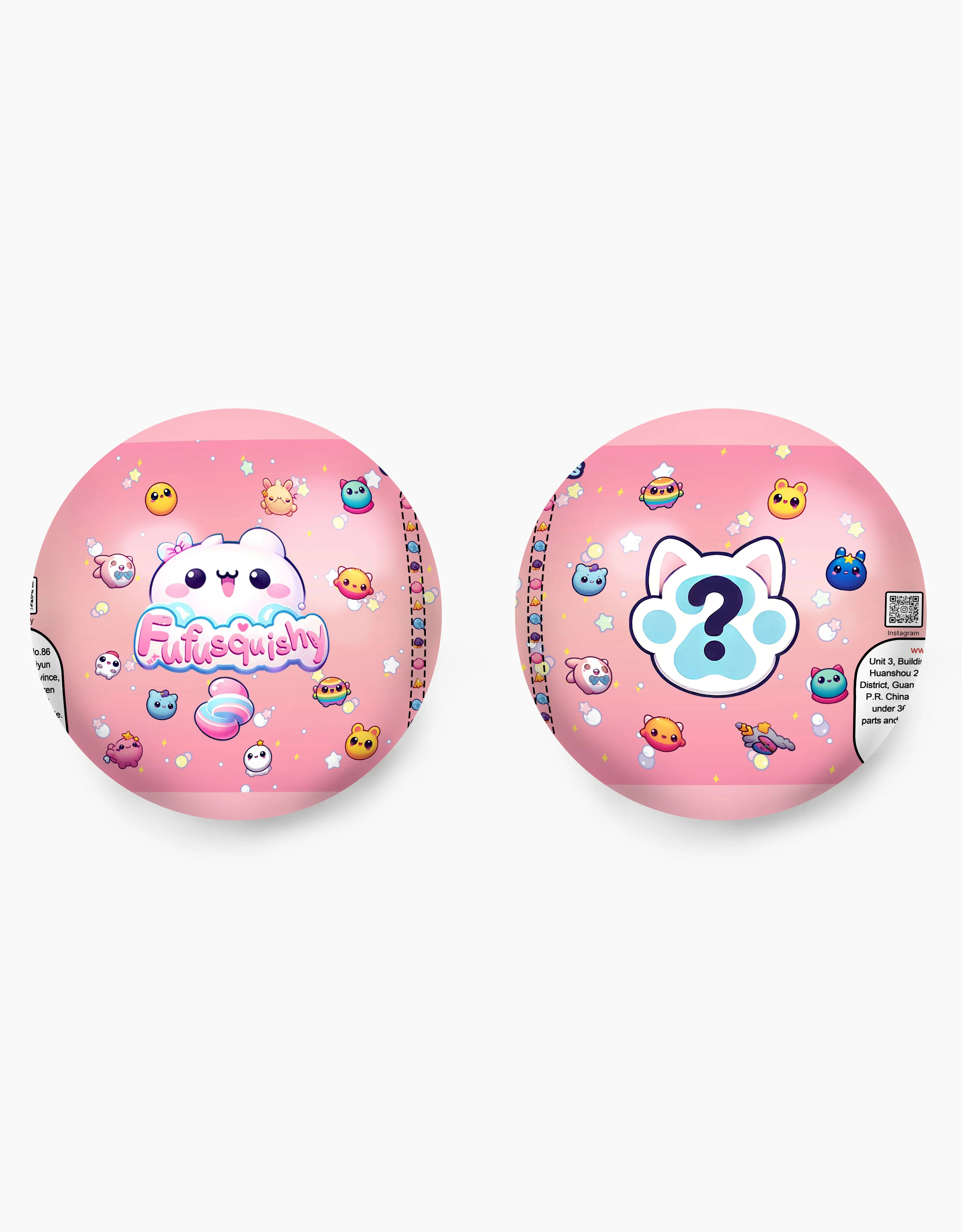 White Surprise Food Series Squishy Ball - Image 7