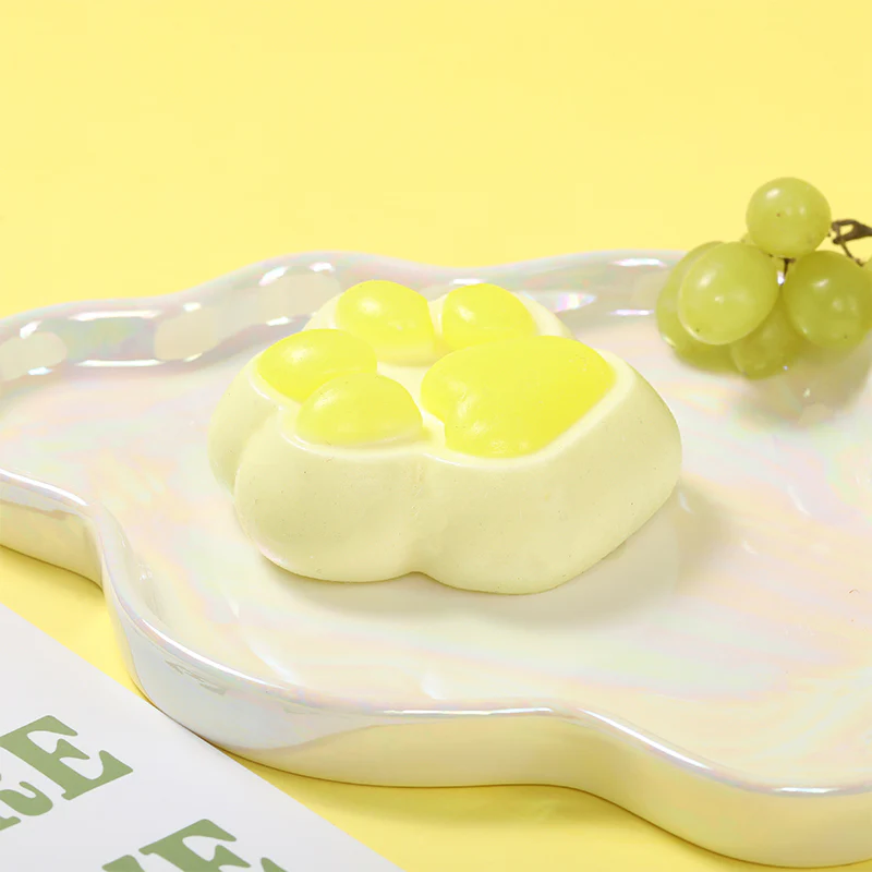 Green Grape Cat Paw Taba Squishy - Image 4
